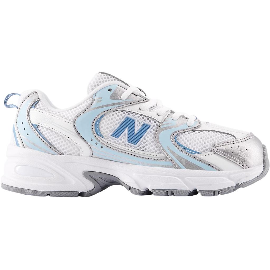 New Balance 530 Grote Kinderen Zilver Blauw Kinder Sneakers Wit Zeezout Stilstaand Water GR530ED