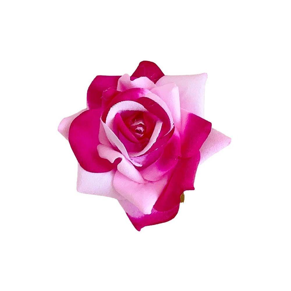 Cloth Rose Flower Hairpin Bohemian Style Girl Rose Hair Clip Sweet Flower Hair Clip  Bridal