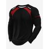 Men's 3D Printed Long-sleeved T-shirt, Breathable and Comfortable, Suitable for Casual Sports
