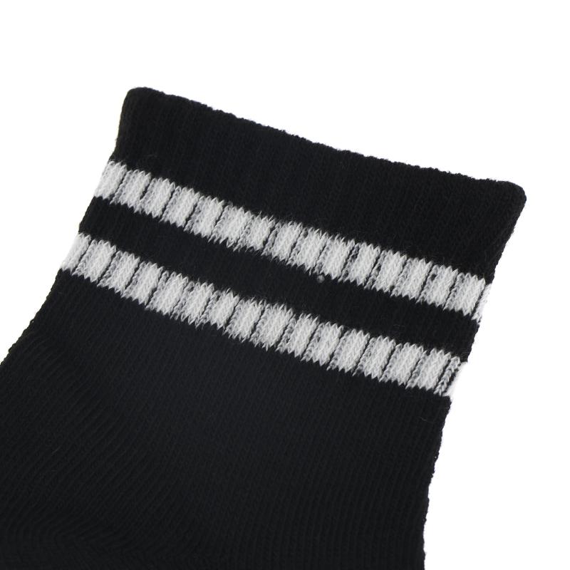 5 Pairs Student Sports Socks Cotton Soft Long Tube Socks Absorbing Sweat Girls Boys Baby Black White Tube Socks 1-13 Years