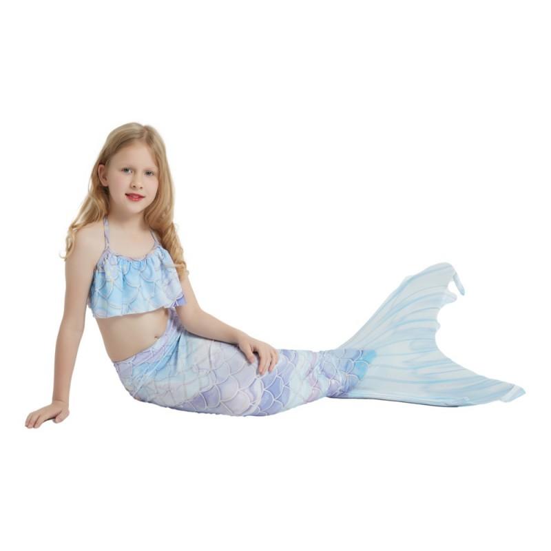 Mermaid Tail Swimsuit Kids Teens Adults Unisex Cosplay Costume Swimming Pool Beach Vacation Photo Shoot