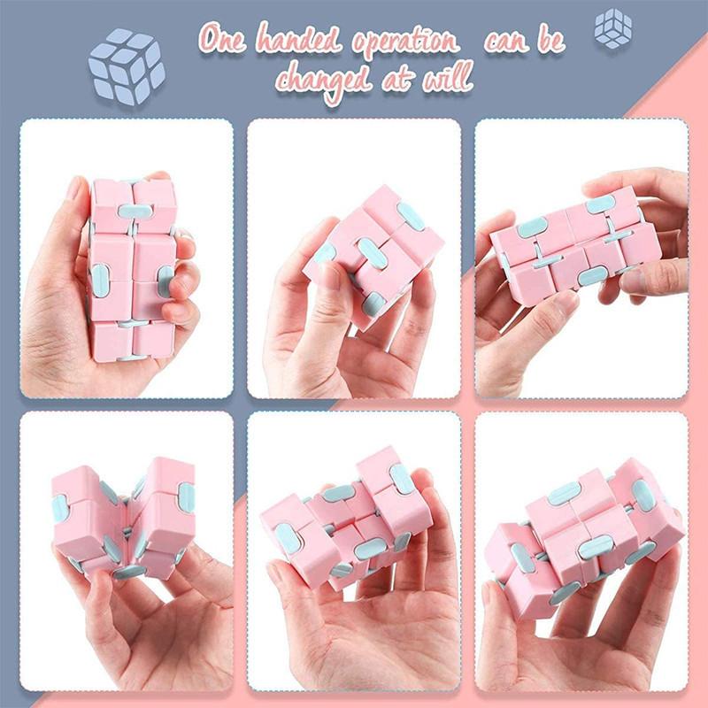 Magická puzzle kostka, antistresové hračky pro dospělé, nekonečné otočení, zábavná kostka, senzorické hračky pro děti, speciální potřeby, vánoční dárky