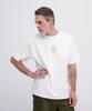 AVIREX ONE POINT EMB T-SHIRT VARSITY LOGO (WEB&DEPOT Exclusive) Men's Short Sleeve T-Shirt with Logo Embroidery, Size F, Color white, Model