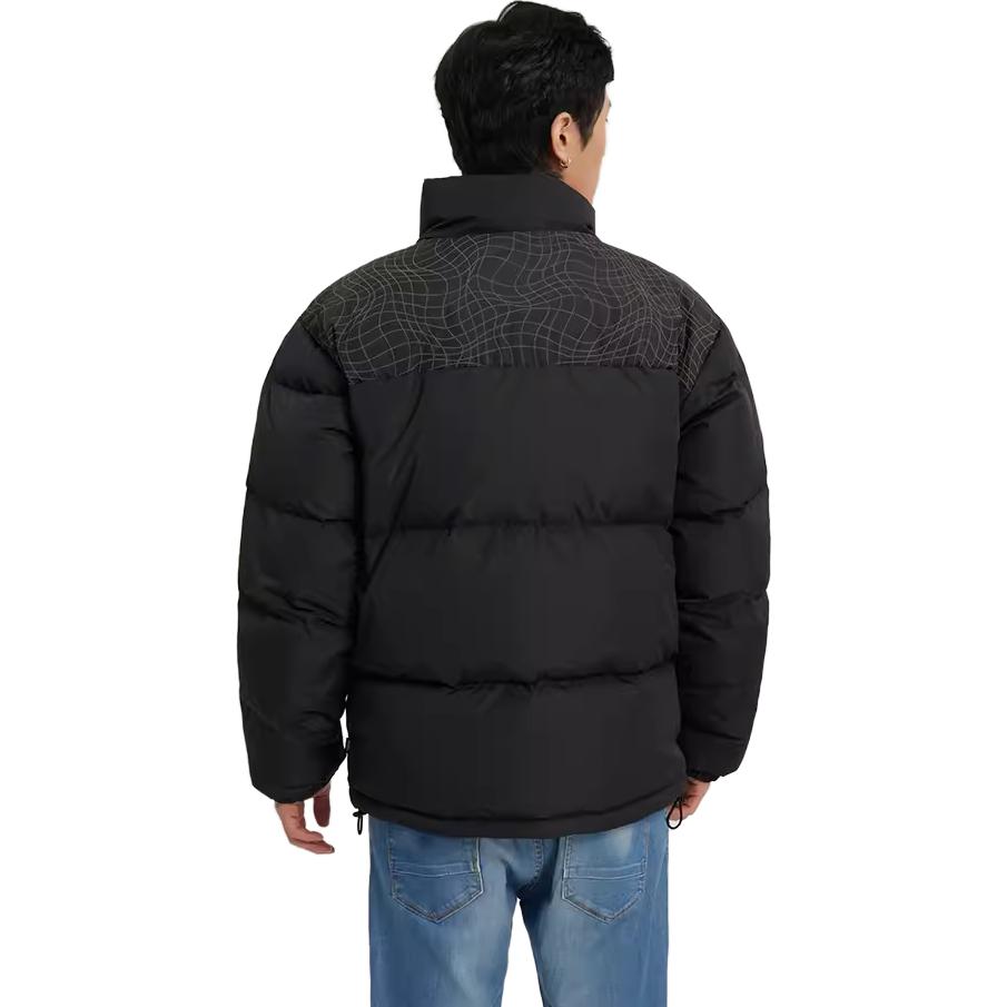 Vans Solid Color Stand Collar Long Sleeve Down Jacket Men Outerwear Black VN0A7YJOBLK