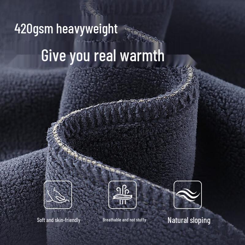 JEEP SPIRIT Men's Heavyweight Fleece-Lined Anti-Pilling Sweatpants