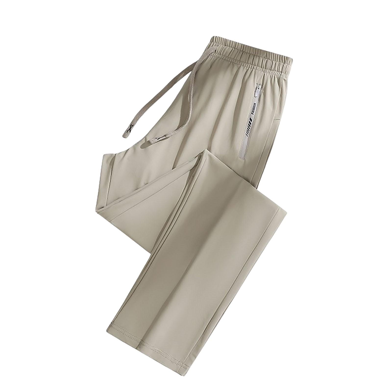 

Женские повседневные однотонные прямые повседневные брюки с эластичной резинкой на талии и карманами XL хаки