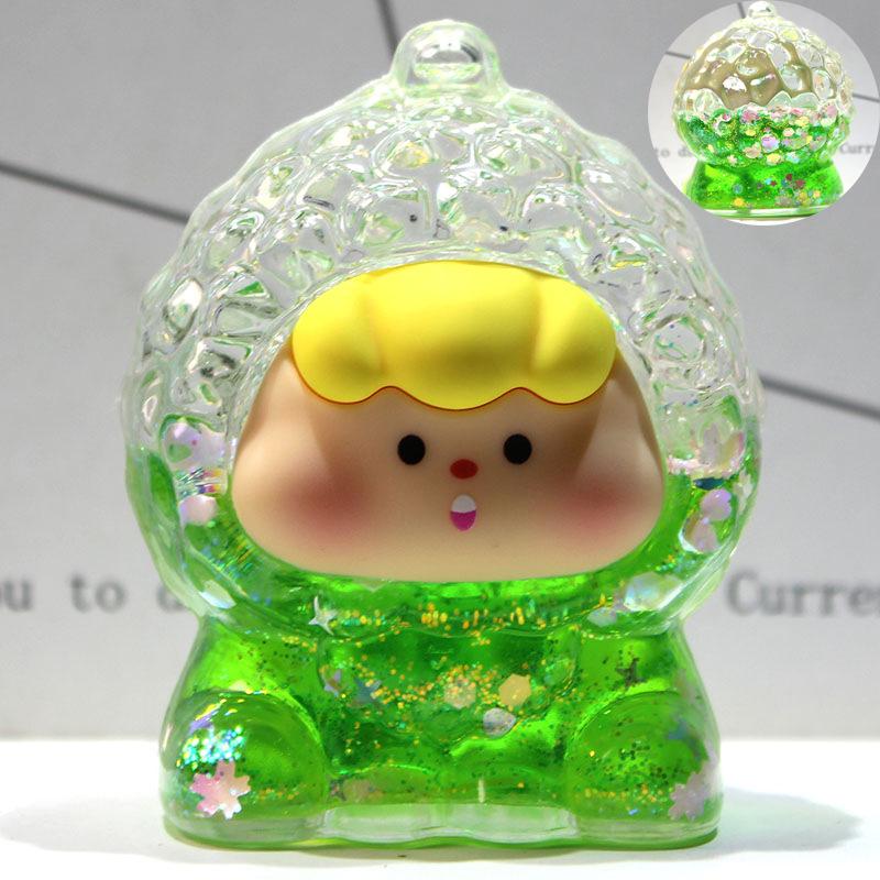 

Трансграничный акриловый орнамент с масляным наполнением и зыбучим песком - Сестры Фруктовый Дуэт, Блестящий дизайн, Горячий товар, Сюрприз в пакете, Декор для стола Height 8.2 cm