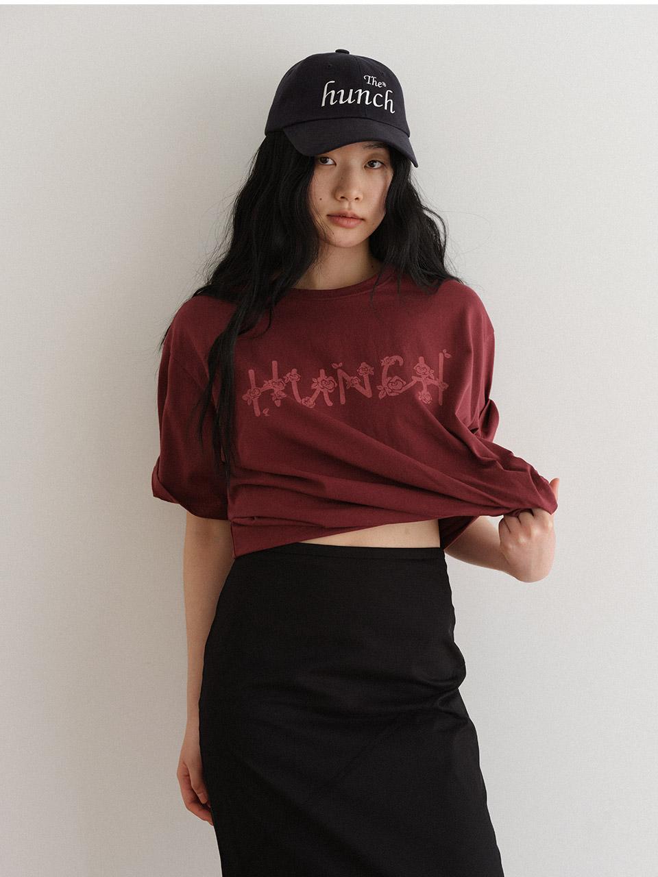Hunch Rose Logo Graphic T-Shirt (2Color) Light Pink/66