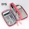 Power Bank Storage Bag Multi-purpose Carrying Case Zipper Closure Large Capacity Mesh Layer Cable Cord Storage Organizer