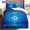 FC Dynamo Kyiv Pattern Bedding Quilt Set  Home Decoration  Gift (1 * duvet cover + 2 * pillowcase  without core)