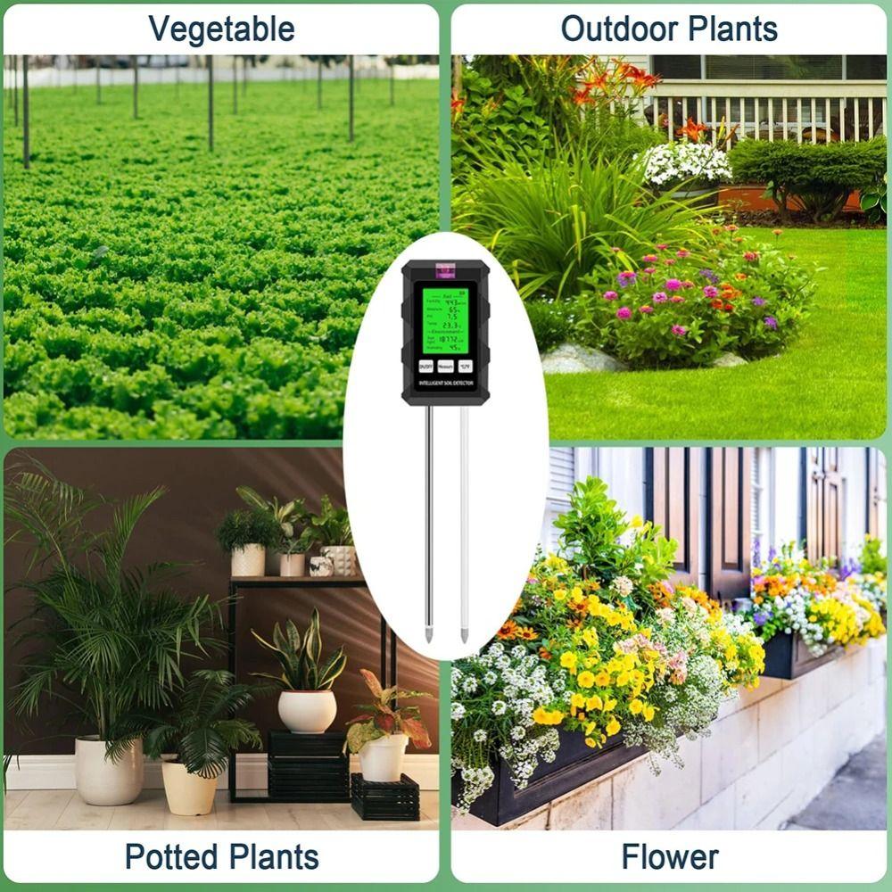 LCD Display Soil PH Tester Humidity Detection Soil Moisture Meter  Potted Plant Care