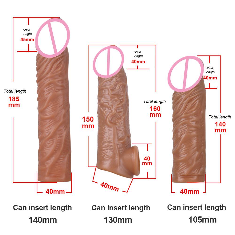 Wolf Tooth Crystal TPE Penis Enlargement & Lengthening Set - Couples' Intimacy Toys