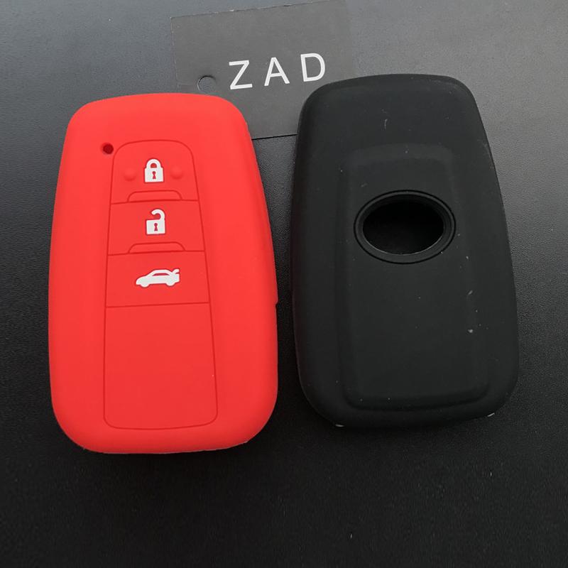 Silicone Car Key Cover Case For Toyota Corolla Rav4 Camry 70 CHR Prado 150 Highlander Key Holder Accessories Fob 2019 2020 2021