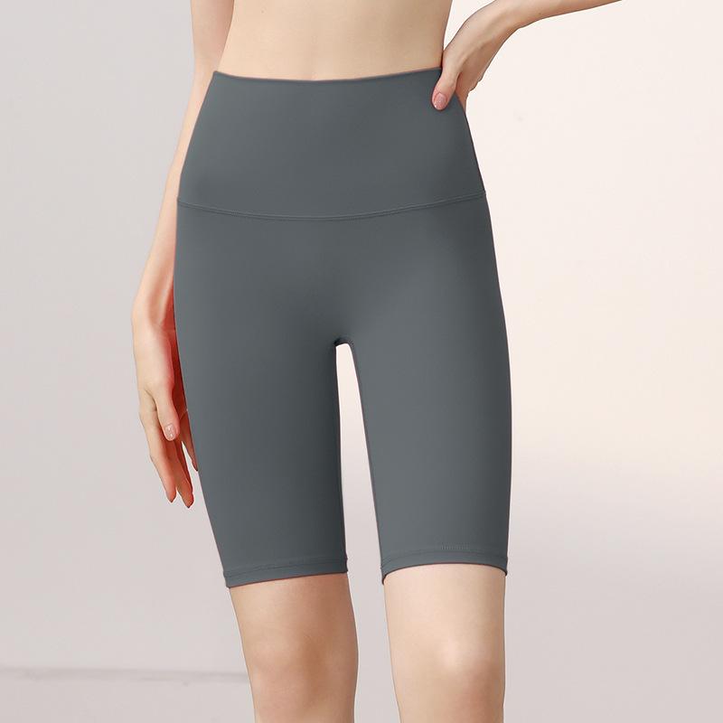 Sports Shorts, Yoga Five-point Pants, Women's High Waist, Hip Lift, Tight Body Wear, Fitness Pants, Running Cycling Pants, Nylon