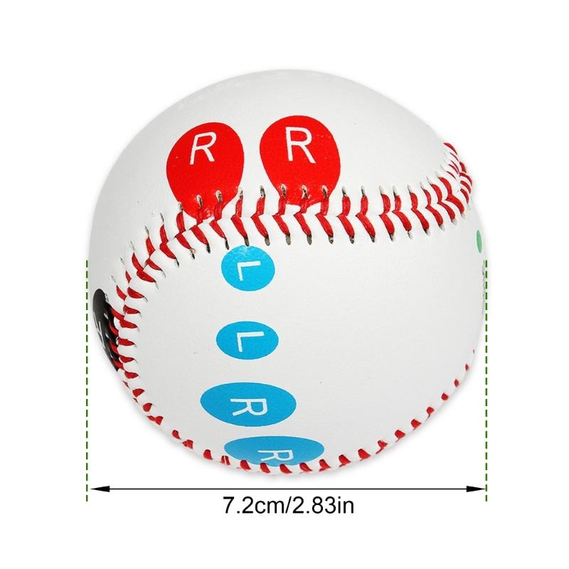 Wettkampf-Trainingsbaseball mit Fingerplatzierungsmarkierungen 9 Zoll Weicher/Harter Baseball zum Werfen Schlagen Hitting
