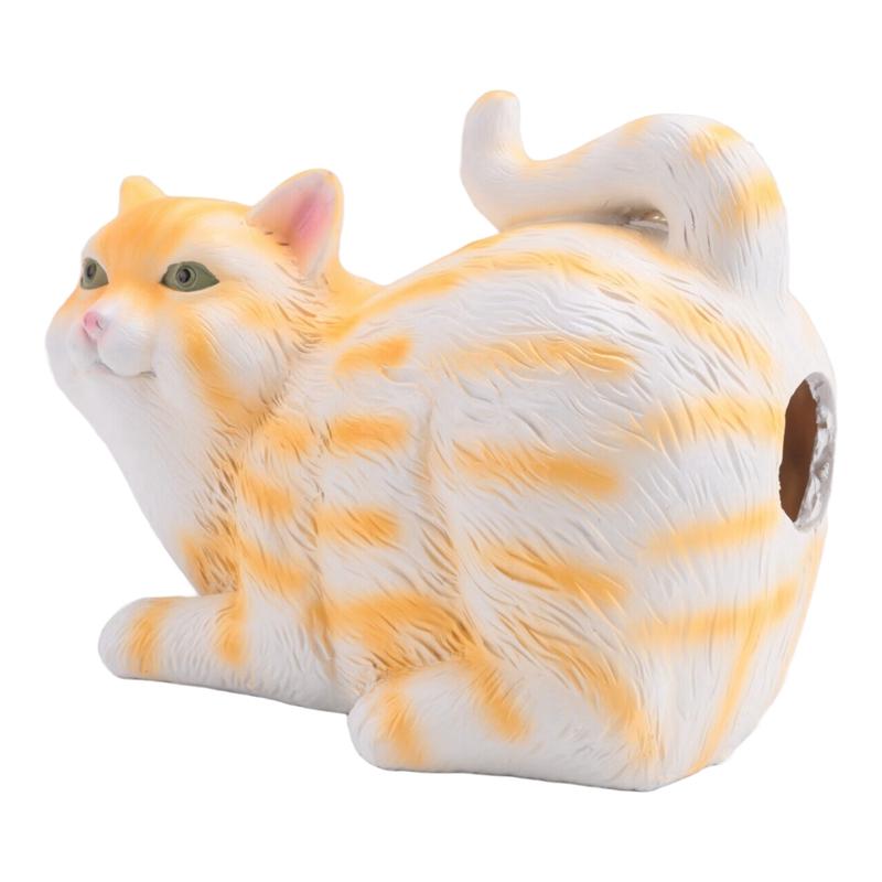 Cat Butt Tissue Holder Cute Bathroom Accessories Orange Tabby Cat Square Tissue Box Cover