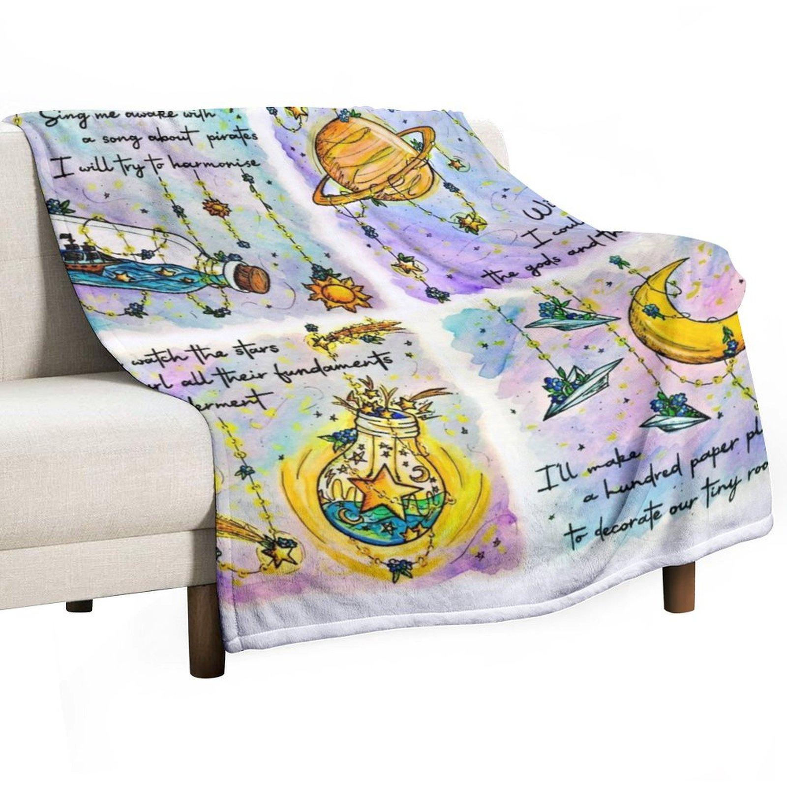 

Fairy Lights Series Inspired by The Amazing Devil Throw Blanket Soft Plaid warm winter for sofa Blankets 30x40in