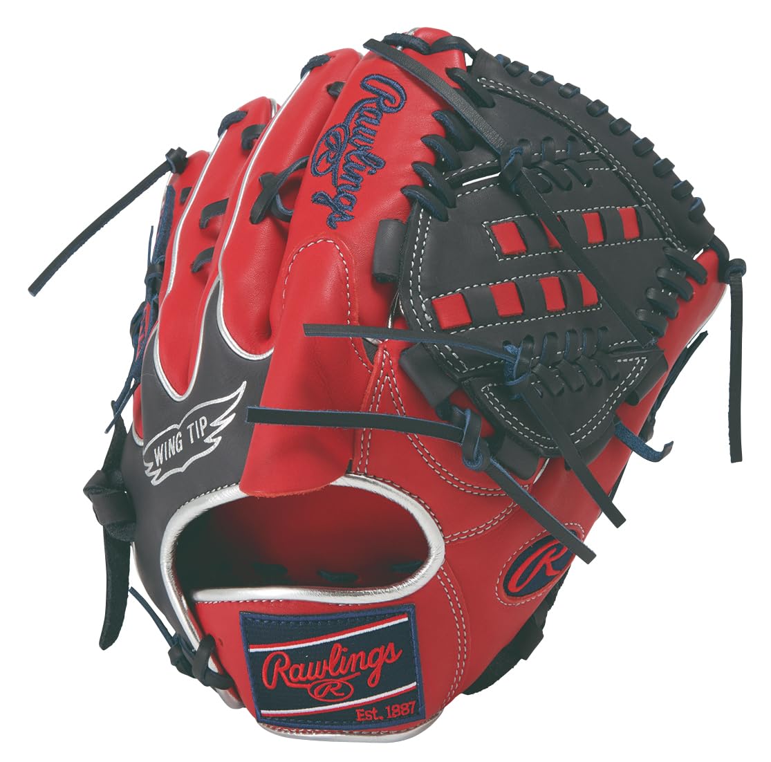 

Rawlings MLB COLOR SYNC Baseball inches HOH® Glove, Softball, Pitcher s Model, GR6HMA15W, Scarlet/Navy, 11.75 (Left-handed thrower)