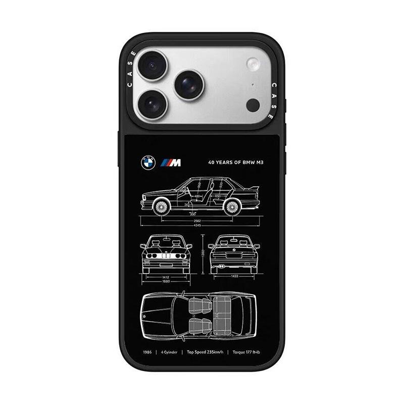 BBKG7 For BMW M Power MagSafe Optional Phone Case Shockproof Magnetic Protect Cover For IPhone 17 16 15 Plus 14 13 12 Pro Max Sticker