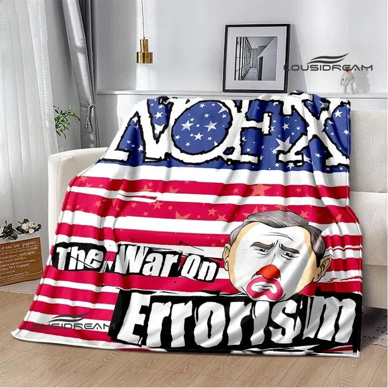 Punk band N-NOFX Retro printed blankets children's warm blanket soft and comfortable blanket home travel blanket birthday gift