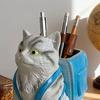Cute Cat Backpack Pen Holder Desktop Pencil Organizer Cup for Home Office School Desk Accessories Gifts for Cat Lovers