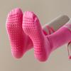 1 par yogasockor Enfärgade Snörning Elastiskt Kompressionsstöd Yoga Fitness Dansstrumpor med Silikon Anti-Slip Sula