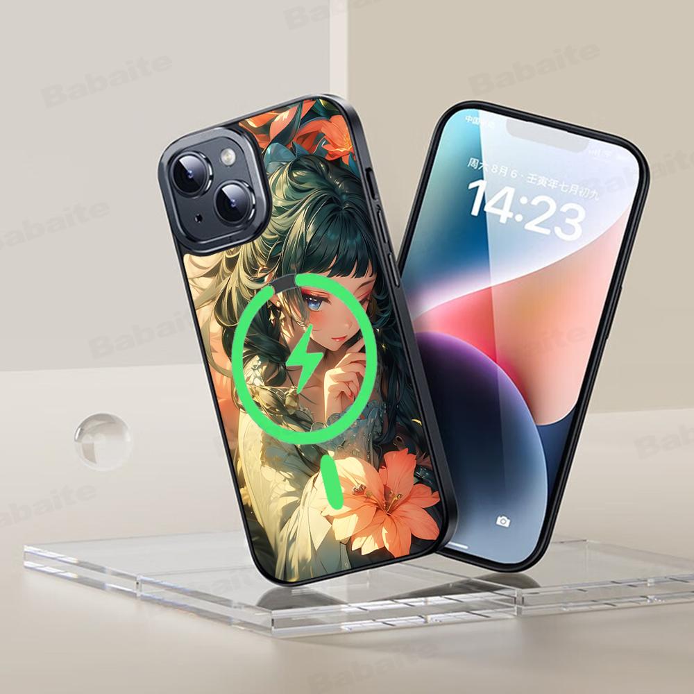 

Popular Animation The Apothecary Diaries Phone Case Magnetic Case For IPhone 16 14 13 12 11 15 Pro Max Plus For Magsafe iPhone 14 Pro