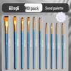 Gouache, Oil, Acrylic & Watercolor Brush Set — Nylon Hair Brushes for Art Students & Children