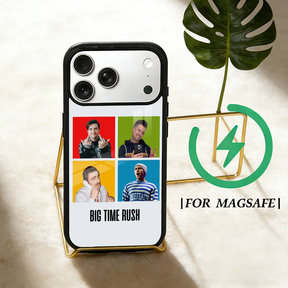 BTR B-Big Time R-Rush Phone Case For iPhone 17,16,15,14,13,12,Plus,Pro,Max for Magsafe Magnetic Wireless Charging iPhone13PROMAX