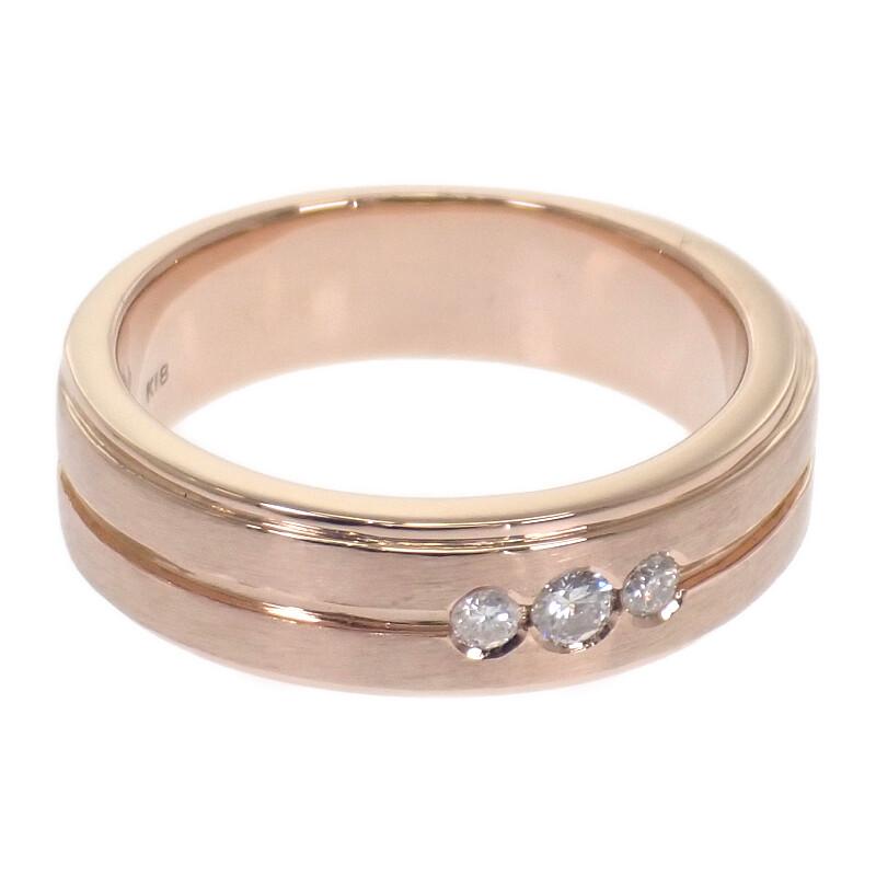 No Brand  #18(JP Size) Ring K18 Pink Gold Mens