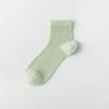 Women's Summer Thin Mesh Breathable Antiodor Sweat Absorbing Short Cotton Socks