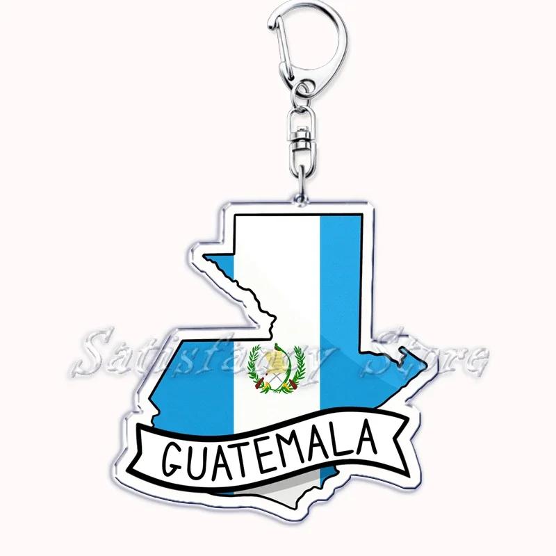 France Scotland Country Maps with Name Acrylic Keychains Keyring for Accessories Bag Pendant Key Chain Ring Jewelry Friend Gifts