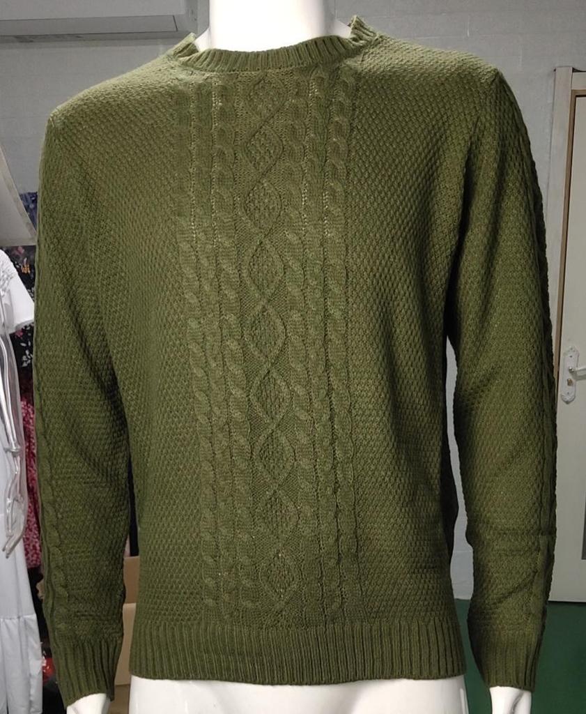 Herren Strickpullover 2025 Herbst/Winter Unifarben Rundhals - Europäischer & Amerikanischer Stil, Große Größen, Langarm