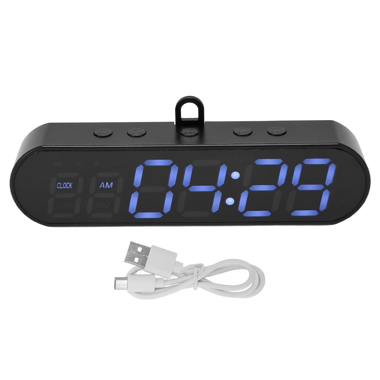 Jeffergarden Gym Timer, Multi-Function USB Gym Timer, Interval Training Alarm Clock, 1000mAh Battery Included, Portable, Multiple Functions, Long Batt