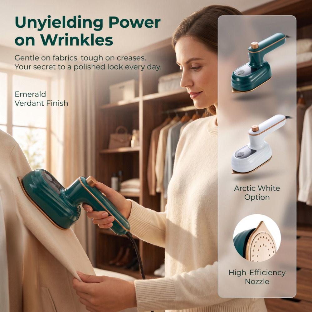 Folding Handle Portable Steam Iron Wet and Dry Garment Steamer Handheld Electric Iron  Travel Use