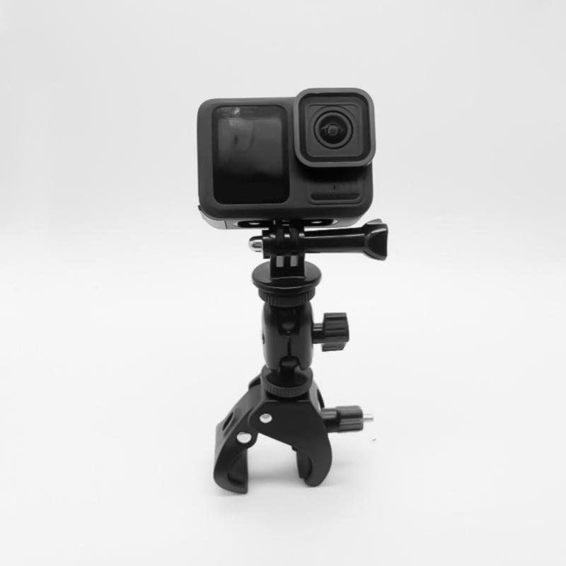 Motorcycle Camera Mount with Adapter Not Slip Designs Action Camera Mount Bike Camera Bracket ABS Mounting for Camera