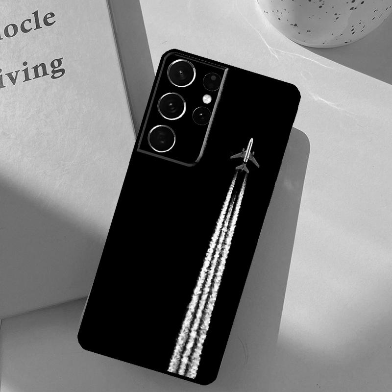 Airplane Aircraft Phone Case For Samsung Galaxy S24 Ultra S20 S21 S22 S23 S25 S9 S10 Plus S25 FE Cover Shell