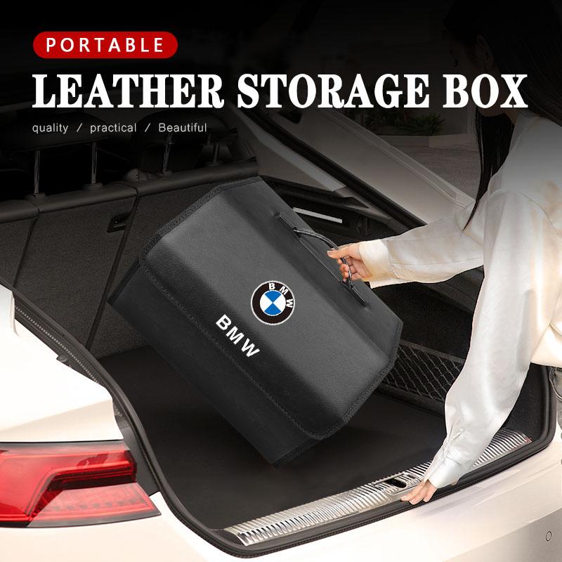 Car Trunk Organizer Box Tailbox Stowing Tidying Storage Bag Sticker For BMW G80 G06 G07 G42 G14 G15 G16 F82 F20 F21 F83 M2 M3 M UF0