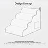 Pet Stairs - Washable  Steps Sofa Pet Stairs For Seniors Bed Access Steps Dog Bedside Climbing Ladder