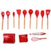 13Pcs Silicone Cooking Utensils Set Non Stick Spatula Shovel Wooden Handle Cooking Tools Set