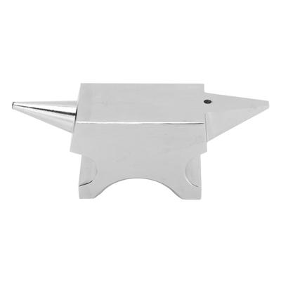 Bigorna de Chifre Duplo Aço Inoxidável Plataforma de Forjamento de Metal para Processamento de Joias DIY