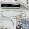 Women Waist Chain Fashion Metal Woven Belt With Hook For Summer Casual Wear