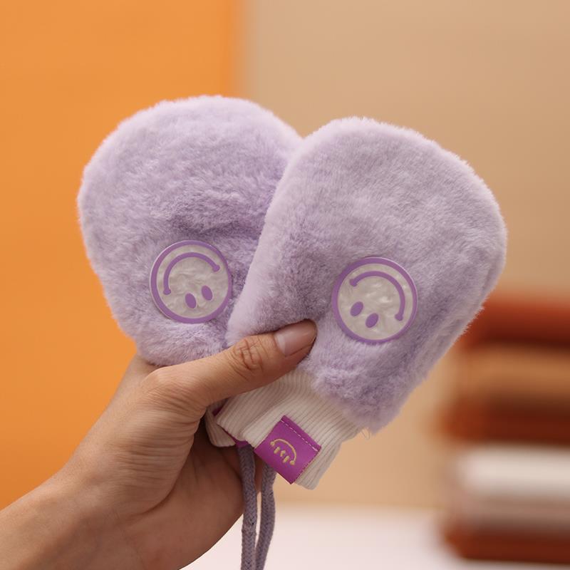 

Детские перчатки-подвески на шею для детей от 0 до 3 лет, теплая сумка на осень и зиму для младенцев, мальчиков и девочек, симпатичные, с бархатом и утолщением child 0-3 years old 14.5 * 9.5cm