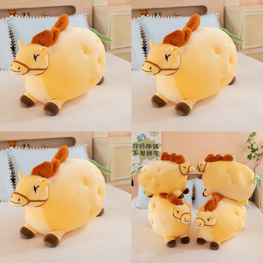Creative Potato Plush Horse Toy Animal Pillow For Kids And Adults
