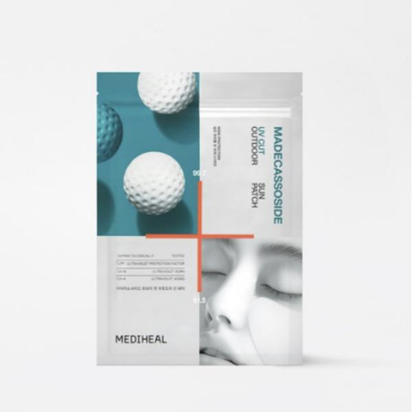MEDIHEAL Madecassoside UV Cut Outdoor Sun Patch Wide Protection Hydrogel UV Shield 4 Patches / 1 Patch