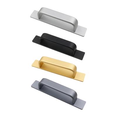 Sturdy Aluminum Alloy Sliding Door Pull Convenient for Modern Kitchens Supplies On Wood Glass Cabinets Door Daily Use