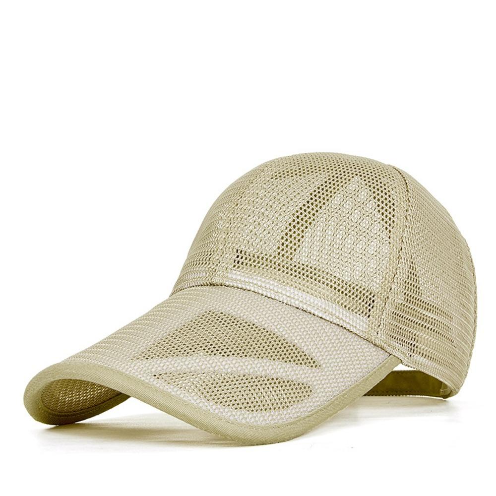 Adjustable Men Snapback Hat Quick-dry Sports Mesh Caps Trucker Cap Mesh Baseball Cap  Unisex