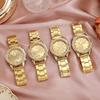 Fashion Ladies Business Steel Belt Diamond Watch Luxury Casual Round Rhinestone Butterfly Quartz Wristwatch Relogio Feminino