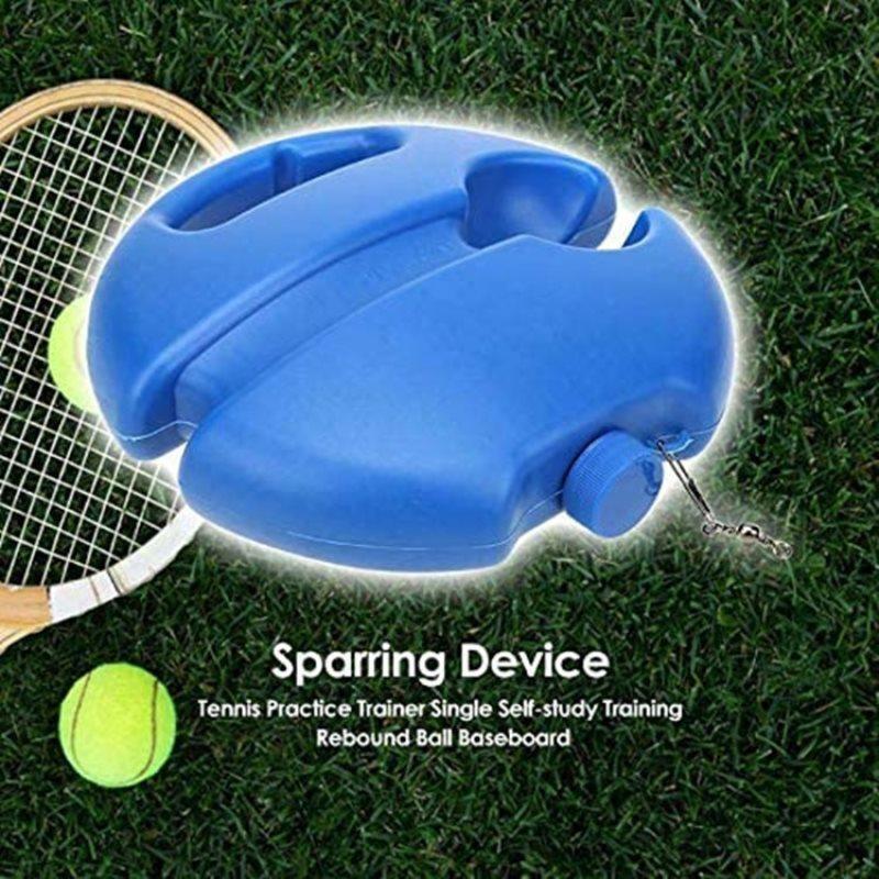 Heavy Duty Tennis Training Aids Base With Elastic Rope Ball Practice Self-Duty