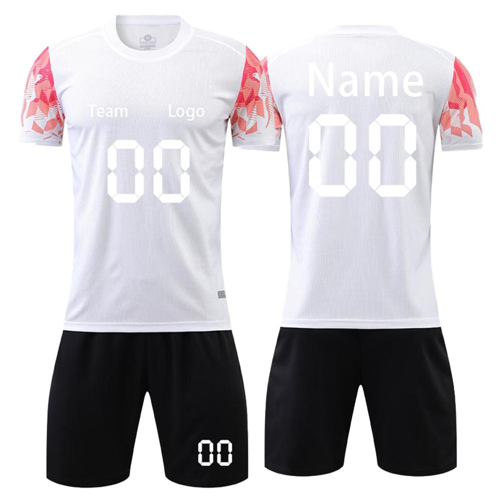 Custom Soccer Jersey Set for Men and Youth Personalized Team Uniform with and Number Breathable Sportswear
